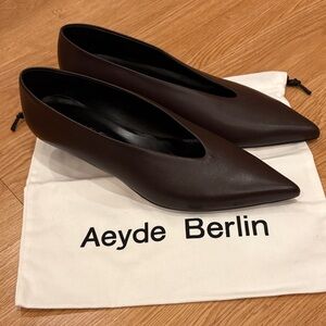 Aeyde Dark Brown Leather Heels